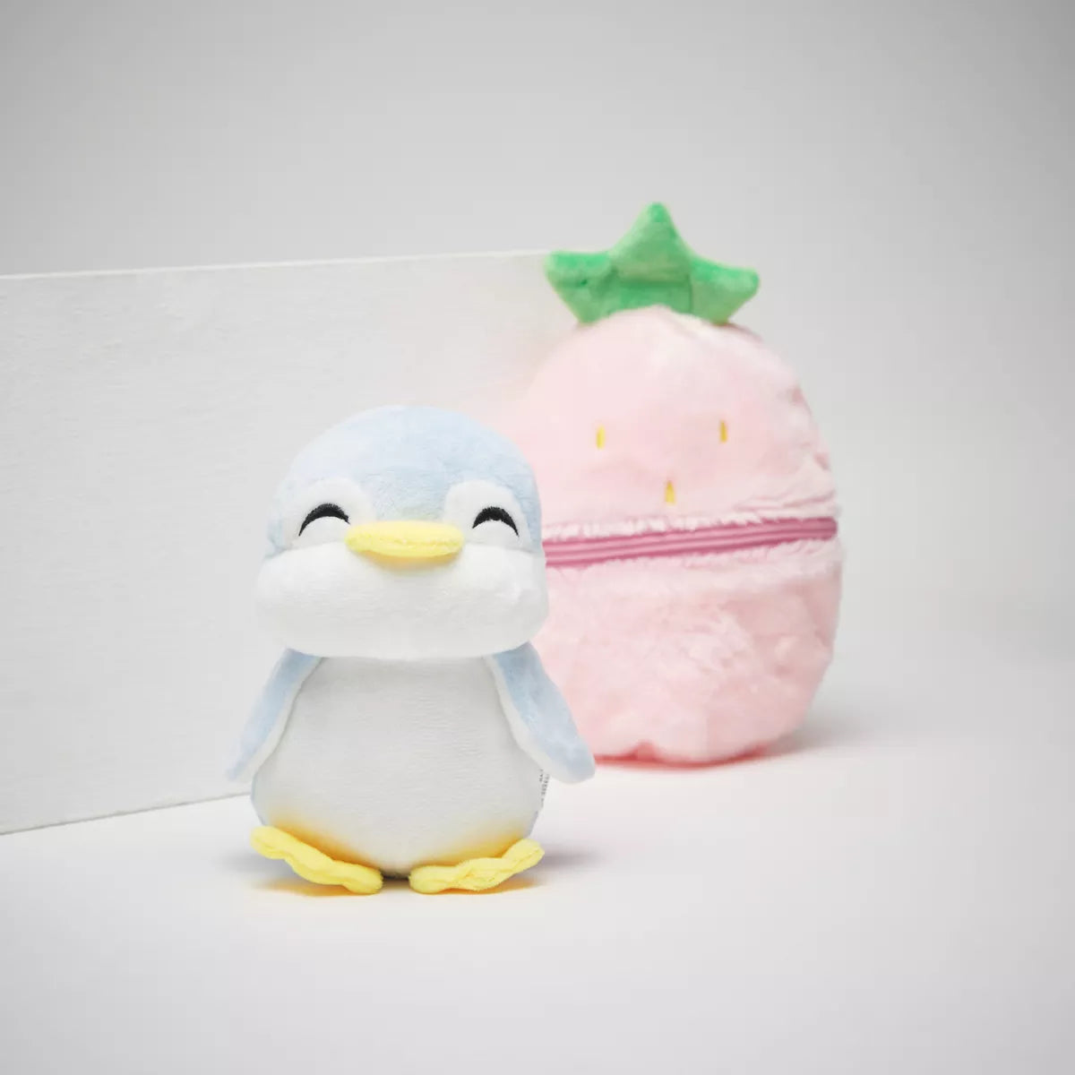 Fruit Series Penguin Plush Toy Surprise Ball Strawberry Stuffed Toy